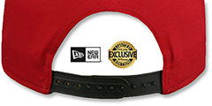 Hawks 2T HW DOPETASTIC SNAPBACK Red-Black Hat by New Era - 5th View