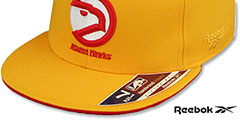 Hawks DOMINIQUE WILKINS SWINGMAN Gold-Red Fitted Hat by Reebok - 5th View