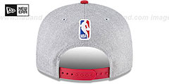 Heat ROPE STITCH DRAFT SNAPBACK Grey-Red Hat by New Era - 5th View