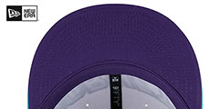 Hornets COLOR BLOCK BACK HALF SNAPBACK Hat by New Era - 5th View