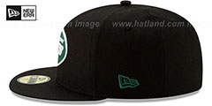 Jets NFL TEAM-BASIC Black Fitted Hat by New Era - 5th View