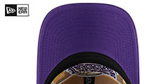 Lakers 2024 NBA DRAFT STRAPBACK Camel-Purple Hat by New Era - 5th View