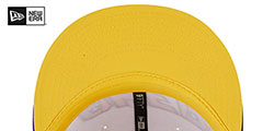 Lakers COLOR BLOCK BACK HALF SNAPBACK Hat by New Era - 5th View