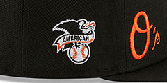 Orioles MULTI-AROUND Black Fitted Hat by New Era - 5th View