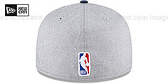 Pacers ROPE STITCH DRAFT Grey-Navy Fitted Hat by New Era - 5th View