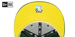 Packers SUPER BOWL XXXI CITRUS POP Green-Yellow Fitted Hat by New Era - 5th View