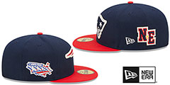 Patriots LETTERMAN SIDE-PATCH Fitted Hat by New Era - 5th View