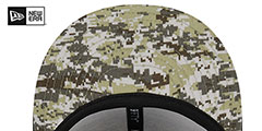 Raiders 2023 SALUTE-TO-SERVICE SNAPBACK Camo-Black Hat by New Era - 5th View