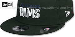 Rams SIDE-CARD SNAPBACK Black Hat by New Era - 5th View