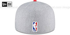 Raptors ROPE STITCH DRAFT Grey-Red Fitted Hat by New Era - 5th View