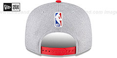 Raptors ROPE STITCH DRAFT SNAPBACK Grey-Red Hat by New Era - 5th View