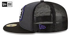 Ravens 2021 NFL TRUCKER DRAFT Fitted Hat by New Era - 5th View