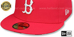 Red Sox URBAN CAMO-BOTTOM Lava Red Fitted Hat by New Era - 5th View