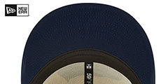 Seahawks 2022 NFL SIDELINE Cream-Navy Fitted Hat by New Era - 5th View