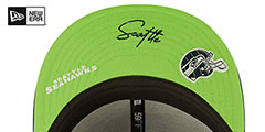 Seahawks TRIPLE THREAT IDENTITY Navy Fitted Hat by New Era - 5th View