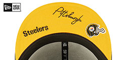 Steelers TRIPLE THREAT IDENTITY Black Fitted Hat by New Era - 5th View