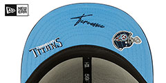 Titans TRIPLE THREAT IDENTITY Navy Fitted Hat by New Era - 5th View