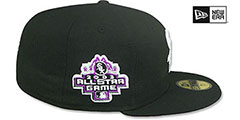 White Sox 2003 ALL STAR GAME PURPLE-BOTTOM Black Fitted Hat by New Era - 5th View