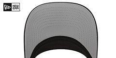 White Sox 2022 BATTING PRACTICE VISOR Black by New Era - 5th View