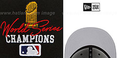 White Sox RINGS-N-CHAMPIONS Black Fitted Hat by New Era - 5th View