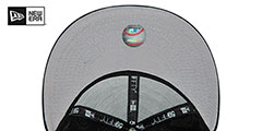 White Sox SWIRL Black Fitted Hat by New Era - 5th View