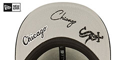 White Sox TRIPLE THREAT IDENTITY Black Fitted Hat by New Era - 5th View