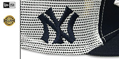 Yankees MURDERERS ROW MESH-BACK SNAPBACK Navy-White Hat by New Era - 5th View